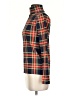 J.Crew 100% Cotton Plaid Red Long Sleeve Turtleneck Size S - photo 5