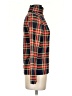 J.Crew 100% Cotton Plaid Red Long Sleeve Turtleneck Size S - photo 4