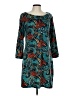 Aryeh Paisley Teal Casual Dress Size L - photo 1