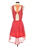 Lush 100% Polyester Solid Red Casual Dress Size S - photo 2