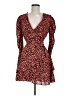 Missguided 100% Polyester Hearts Orange Cocktail Dress Size 6 - photo 1