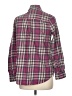 SO 100% Cotton Plaid Burgundy Long Sleeve Button-Down Shirt Size M - photo 2