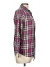 SO 100% Cotton Plaid Burgundy Long Sleeve Button-Down Shirt Size M - photo 4