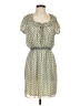 Max Edition 100% Polyester Print Green Casual Dress Size S - photo 1
