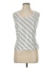 St. John Silver White Sleeveless Top Size M - photo 1