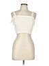 Assorted Brands 100% Cotton Ivory Sleeveless Top Size L - photo 1