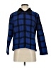 Talbots 100% Polyester Plaid Blue Fleece Size S - photo 1