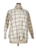 Universal Thread Checkered-gingham Ivory Long Sleeve Button-Down Shirt Size XL - photo 1