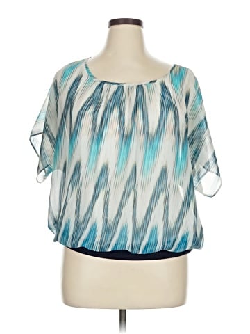 AB Studio Short Sleeve Blouse (view 1)
