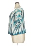 AB Studio 100% Spandex Teal Short Sleeve Blouse Size XL - photo 5