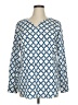 C. Wonder 100% Polyester Blue Long Sleeve Blouse Size 14 - photo 1