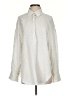 Zara Chevron-herringbone Ivory Long Sleeve Blouse Size XS - photo 1