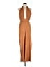 Third Form Solid Brown Orange Jumpsuit Size 8 - photo 1