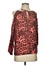 Karina Grimaldi Animal Print Red Sleeveless Blouse Size S - photo 1
