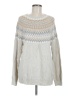 Nap 100% Acrylic Chevron-herringbone Ivory Pullover Sweater Size M - photo 1