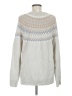 Nap 100% Acrylic Chevron-herringbone Ivory Pullover Sweater Size M - photo 2
