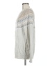 Nap 100% Acrylic Chevron-herringbone Ivory Pullover Sweater Size M - photo 5
