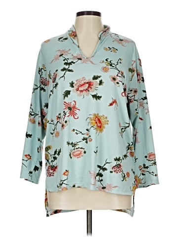 Natori 3/4 Sleeve Blouse (view 1)