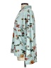 Natori Floral Teal 3/4 Sleeve Blouse Size L - photo 5