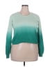 Candie's 100% Cotton Color Block Green Pullover Sweater Size XXL - photo 1