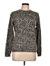 Mono b Animal Print Brown Pullover Sweater Size L - photo 1