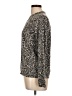 Mono b Animal Print Brown Pullover Sweater Size L - photo 5