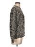 Mono b Animal Print Brown Pullover Sweater Size L - photo 4