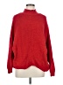 Express Solid Red Turtleneck Sweater Size M - photo 1