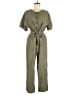 Madewell Solid Green Jumpsuit Size L - photo 1