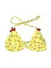 Unbranded Print Yellow Swimsuit Top Size S - photo 1