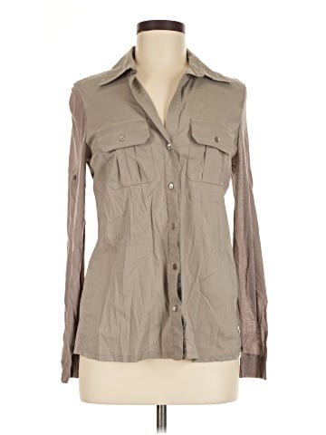 BCBGMAXAZRIA Long Sleeve Button-Down Shirt (view 1)