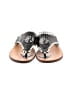 Stephen Bonanno Silver Black Sandals Size 7 - photo 2