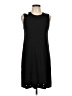 LINE Solid Black Casual Dress Size L - photo 1