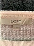 Ann Taylor LOFT Paisley Black Ivory Short Sleeve Blouse Size L - photo 7