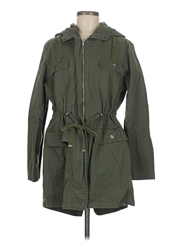 Pre-owned Love Tree Trenchcoat In Green