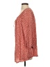 Daniel Rainn 100% Rayon Red 3/4 Sleeve Blouse Size P (petite) - photo 5