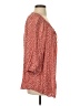 Daniel Rainn 100% Rayon Red 3/4 Sleeve Blouse Size P (petite) - photo 4
