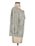 Unbranded 100% Rayon Gray 3/4 Sleeve Blouse Size XS - photo 4