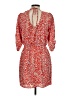 Unbranded 100% Polyester Print Red Casual Dress Size M - photo 2