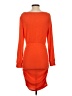 Unbranded 100% Polyester Orange Cocktail Dress Size S - photo 2