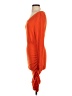 Unbranded 100% Polyester Orange Cocktail Dress Size S - photo 5