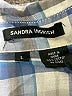 Sandra Ingrish 100% Cotton Plaid Blue Long Sleeve Button-Down Shirt Size L - photo 7