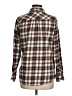 Ascend 100% Cotton Plaid Brown Long Sleeve Button-Down Shirt Size M - photo 2