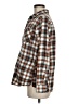Ascend 100% Cotton Plaid Brown Long Sleeve Button-Down Shirt Size M - photo 5