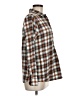 Ascend 100% Cotton Plaid Brown Long Sleeve Button-Down Shirt Size M - photo 4