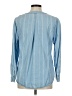 Chico's 100% Cotton Blue Long Sleeve Button-Down Shirt Size Med (1) - photo 2