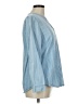 Chico's 100% Cotton Blue Long Sleeve Button-Down Shirt Size Med (1) - photo 4