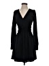 Express 100% Polyester Solid Black Casual Dress Size XS - photo 1