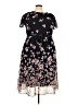 Studio One 100% Polyester Floral Black Casual Dress Size 18 - photo 1