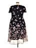 Studio One 100% Polyester Floral Black Casual Dress Size 18 - photo 2